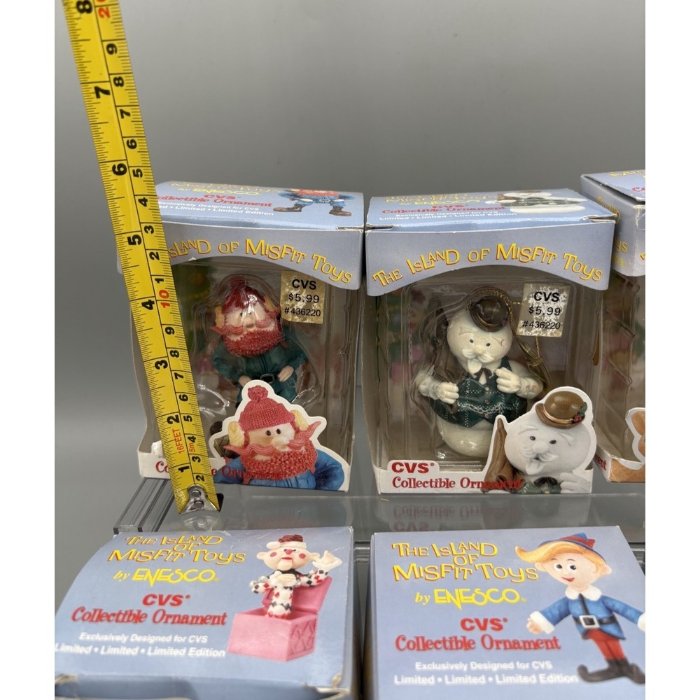Rudolph Island Of‎ Misfit Toys CVS Ornaments Lot of 6 Christmas Collectibles LE - Picture 2 of 8